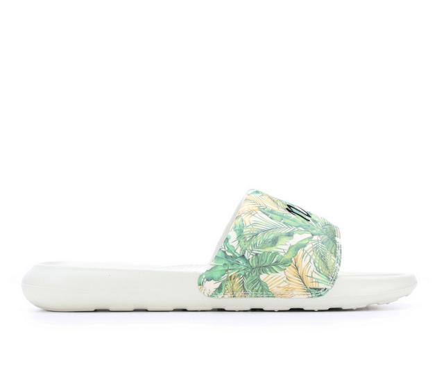 Women's Nike Victori One Print Sport Slides in Sea Glass-012 color