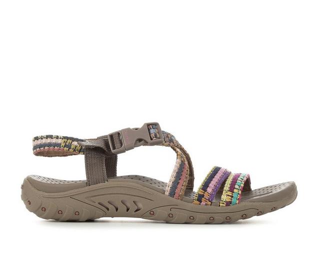 Adults' Skechers Reggae Sew Me Outdoor Sandals in Taupe Multi color