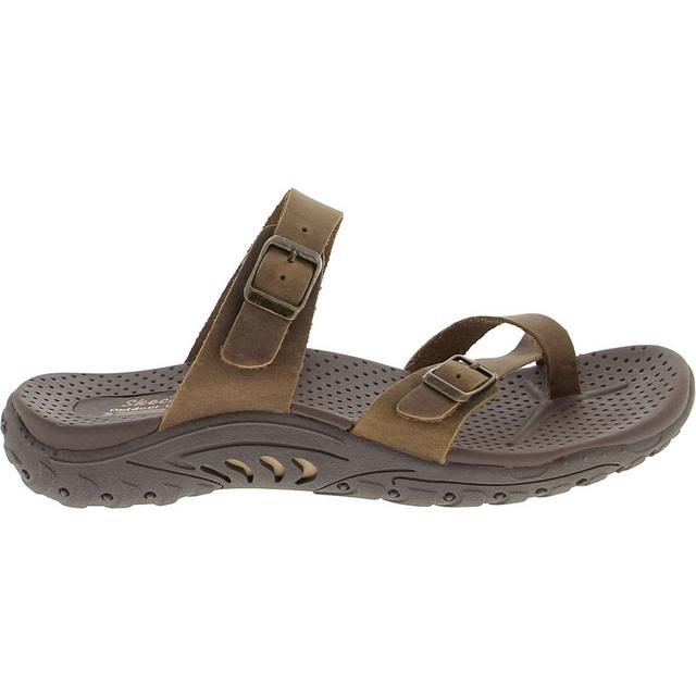 Adults' Skechers Reggae Sew Me Outdoor Sandals in Desert Choc color