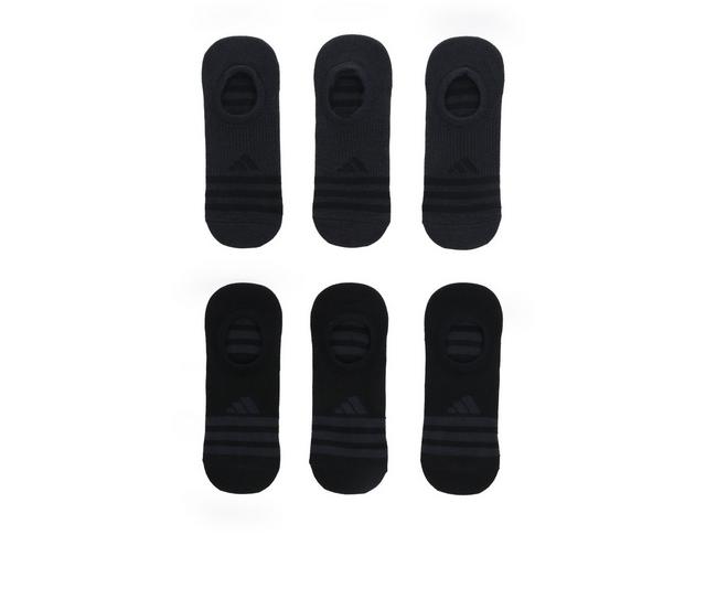 Adidas 6p Mens Superlite Liner Socks in Black 5-8 color