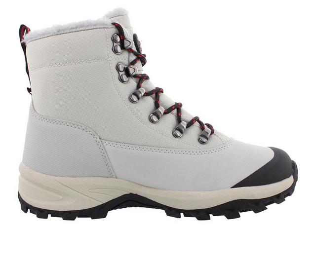 Women's Pacific Mountain Alpine Waterproof Winter Boots in Stone/Brick color