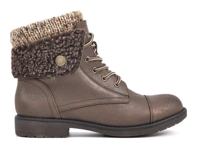 Women's Cliffs by White Mountain Duena Booties in Brown color