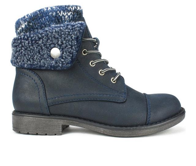 Women's Cliffs by White Mountain Duena Booties in Navy color