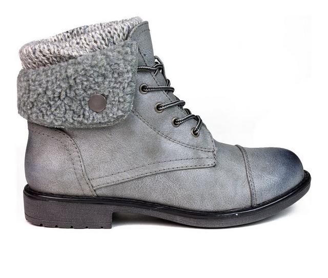 Women's Cliffs by White Mountain Duena Booties in Lt Grey color