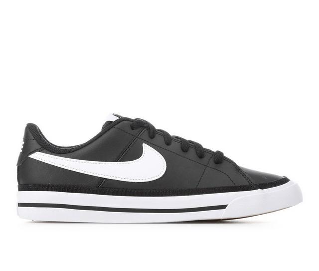 Kids' Nike Big Kid Court Legacy Sneakers in black/white color