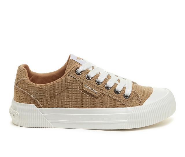 Women's Rocket Dog Cheery Platform Sneakers in Tan color