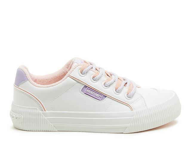 Women's Rocket Dog Cheery Platform Sneakers in White/Lav color