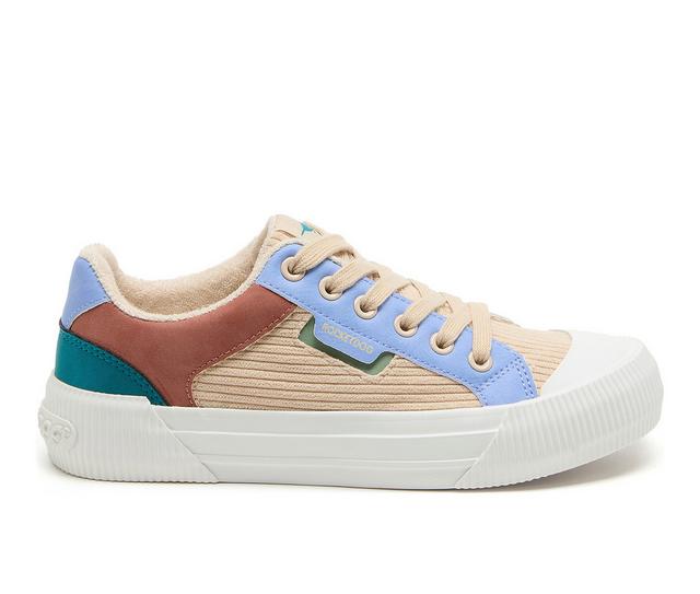 Women's Rocket Dog Cheery Platform Sneakers in Natural/Periwin color