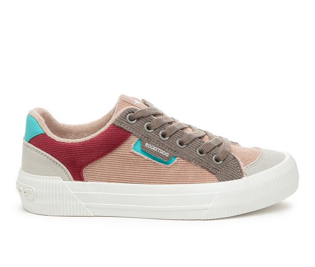 Women's Rocket Dog Cheery Platform Sneakers in Dusty Rose Comb color