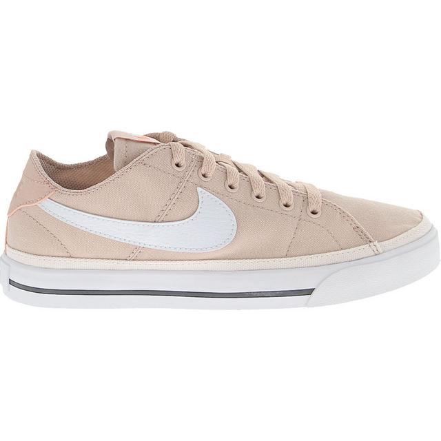 Women's Nike Court Legacy Canvas Sneakers in Pink Ox/Wht color