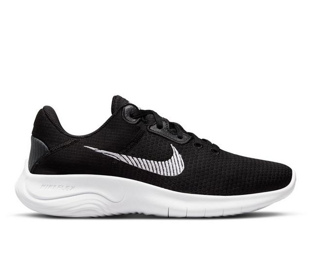 Women's Nike Flex Experience Run 10 Running Shoes in Black/White color