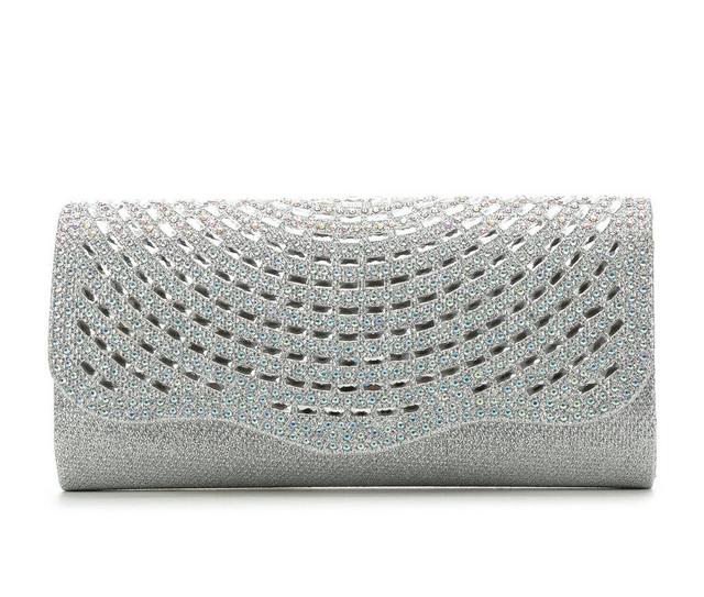 Four Seasons Handbags Rock Candy Update Clutch in Silver color