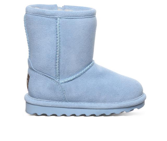 Girls' Bearpaw Toddler & Little Kid Elle Zipper Winter Boots in Blissful Blue color