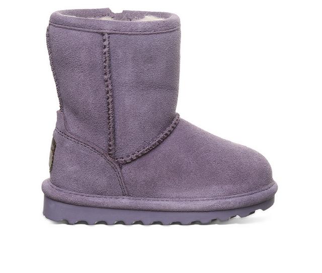 Girls' Bearpaw Toddler & Little Kid Elle Zipper Winter Boots in Purple Sage color
