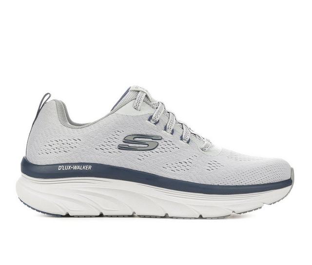 Men's Skechers 232261 D'Lux Walker Walking Shoes in Grey/Navy color