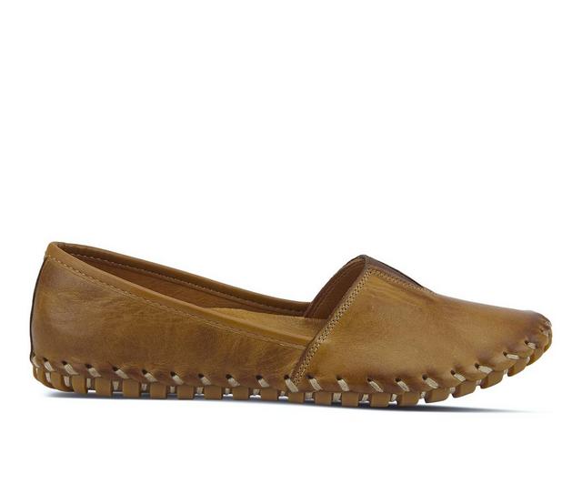 Women's SPRING STEP Kathaleta Flats in Brown color