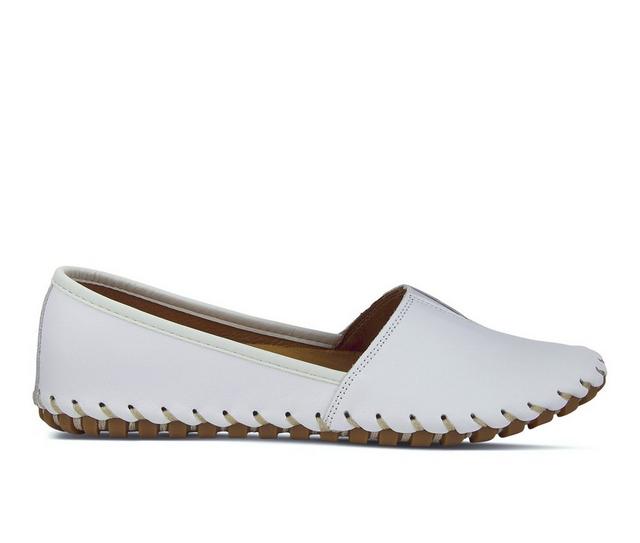 Women's SPRING STEP Kathaleta Flats in White color
