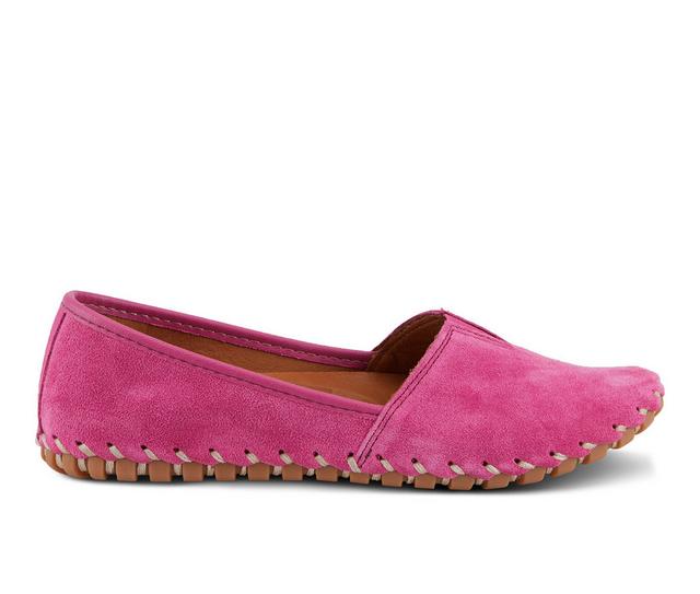 Women's SPRING STEP Kathaleta Flats in Pink Suede color