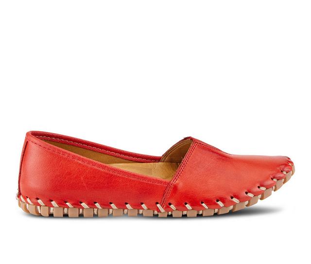 Women's SPRING STEP Kathaleta Flats in Red color