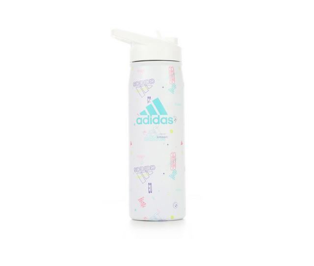 Adidas Steel Straw 600 Ml Water Bottle in White/Icon Love color