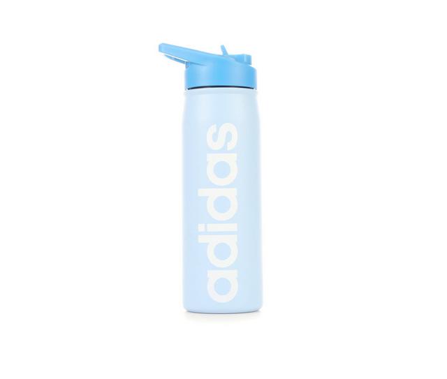 Adidas Steel Straw 600 Ml Water Bottle in Sky Blue/ White color