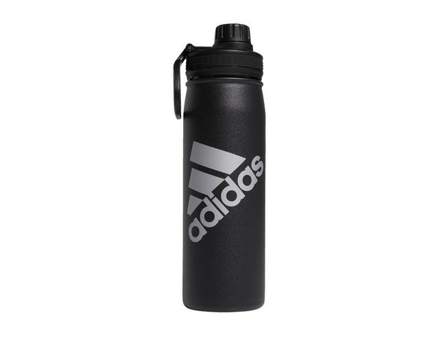 Adidas Steel Metal Twist Water Bottle in Black/Silver color