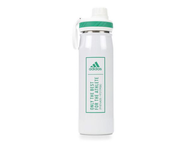 Adidas Steel Metal Twist Water Bottle in White/Court Grn color