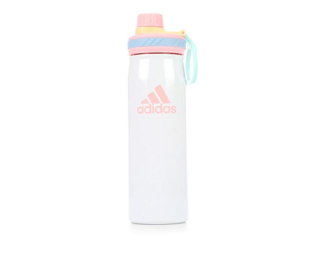 Adidas Steel Metal Twist Water Bottle in White/Pink Sprk color