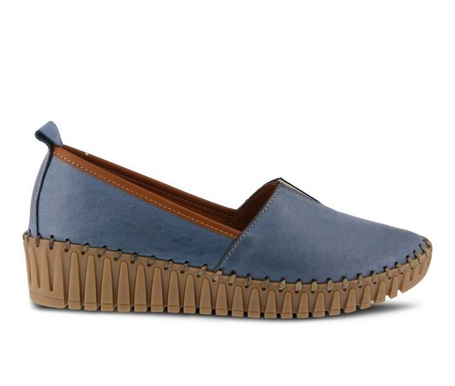 Women's SPRING STEP Tispea Slip-On Shoes in Blue color