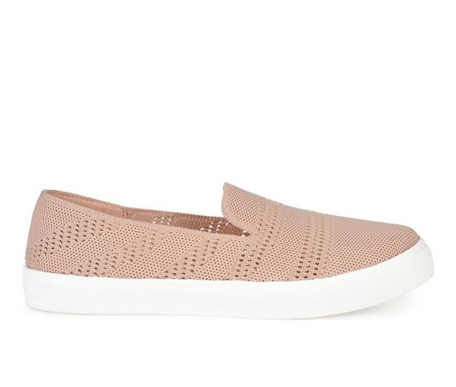 Women's Journee Collection Meika Slip-On Shoes in Pink color