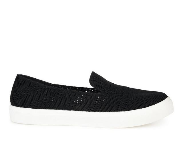 Women's Journee Collection Meika Slip-On Shoes in Black color