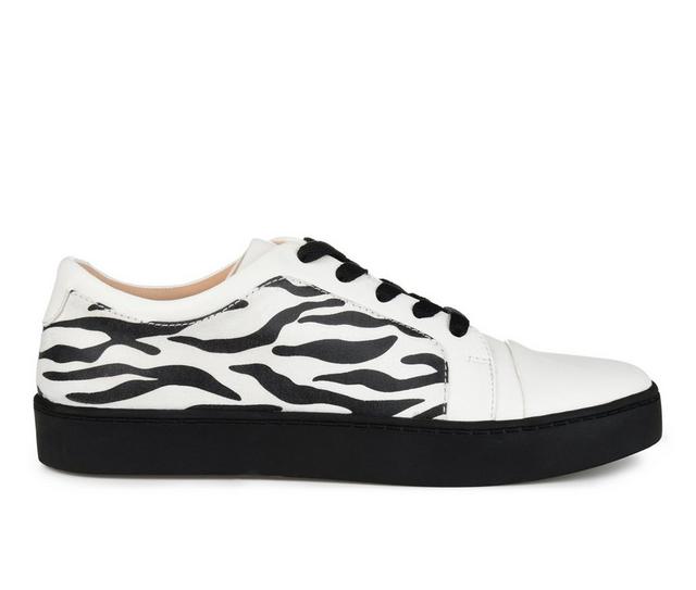 Women's Journee Collection Taschi Sneakers in Zebra color