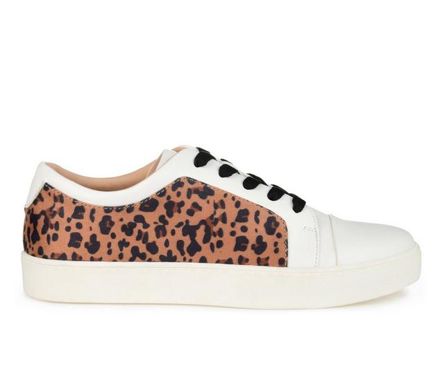 Women's Journee Collection Taschi Sneakers in Leopard color