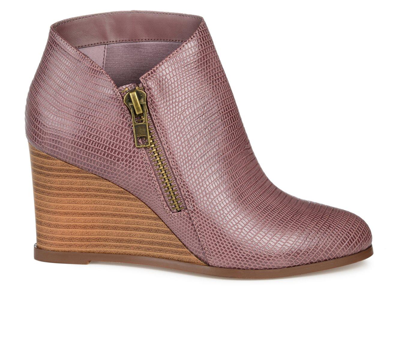 Women's Journee Collection Glam Wedge Booties