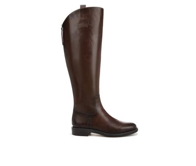 Women's Franco Sarto Meyer Knee High Boots in Dark Brown color