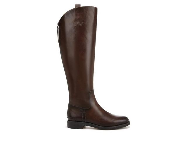 Women's Franco Sarto Meyer Wide Calf Knee High Boots in Dark Brown color