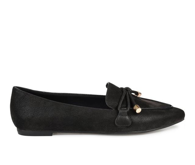 Women's Journee Collection Muriel Flats in Black color