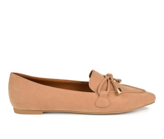 Women's Journee Collection Muriel Flats in Tan color