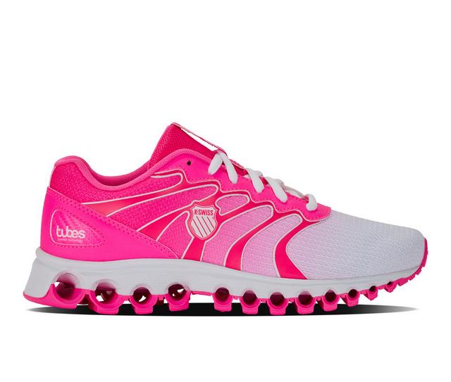 Women's K-Swiss Tubes Comfort 200 Sneakers in Neon Pink/White color