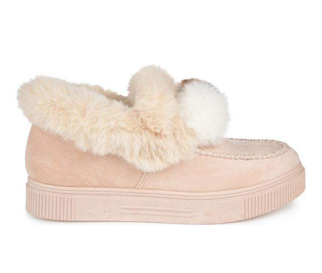 Women's Journee Collection Sunset Winter Moccasins in Beige color