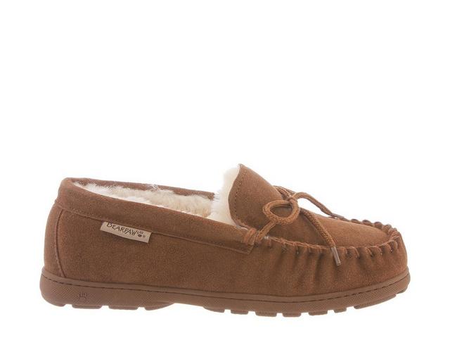 Bearpaw Mindy Wide Width Mocassin Slippers in Hickory color