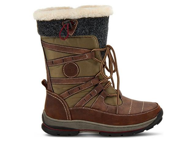 Women's SPRING STEP Brurr Winter Boots in Brown Multi color