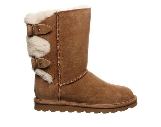 Women's Bearpaw Eloise Wide Calf Winter Boots in Hickory color
