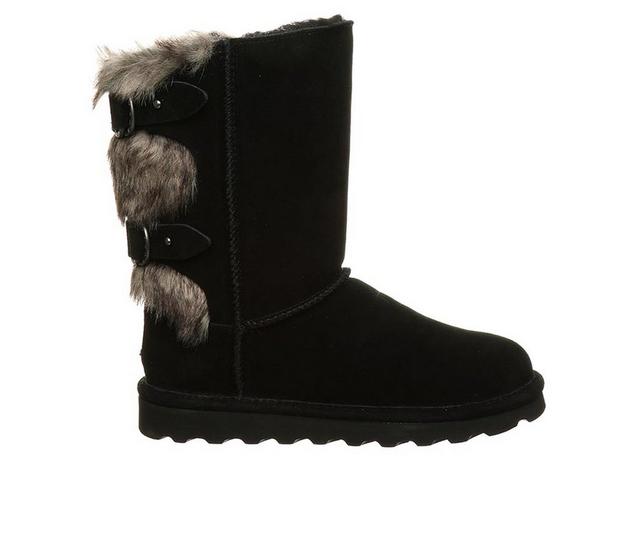 Women's Bearpaw Eloise Wide Calf Winter Boots in Black II color