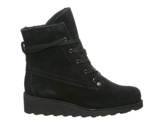 Women's Bearpaw Krista Wedge Booties in Black II color