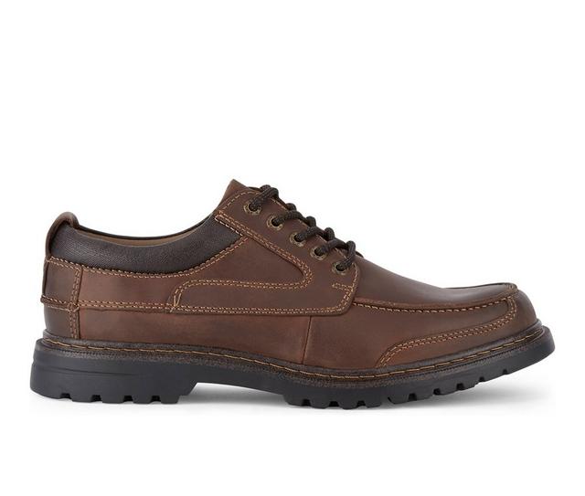 Men's Dockers Overton Oxfords in Red Brown color