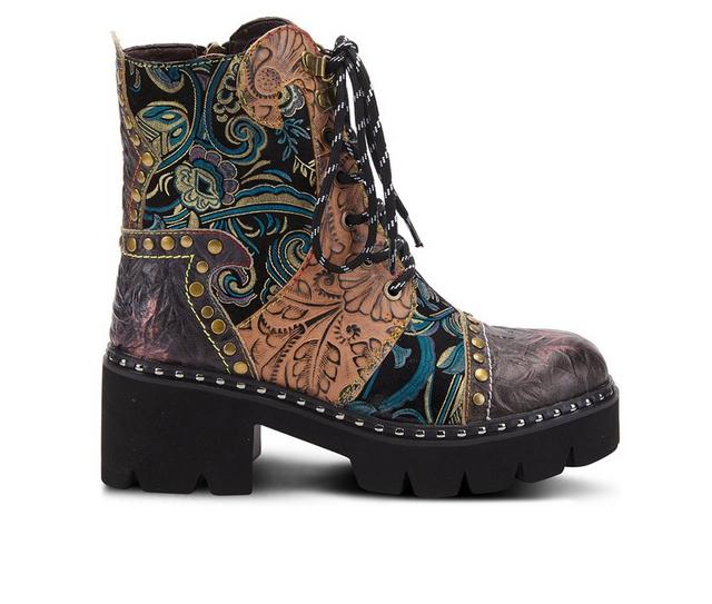 Women's L'Artiste Severe Booties in Charcoal Multi color