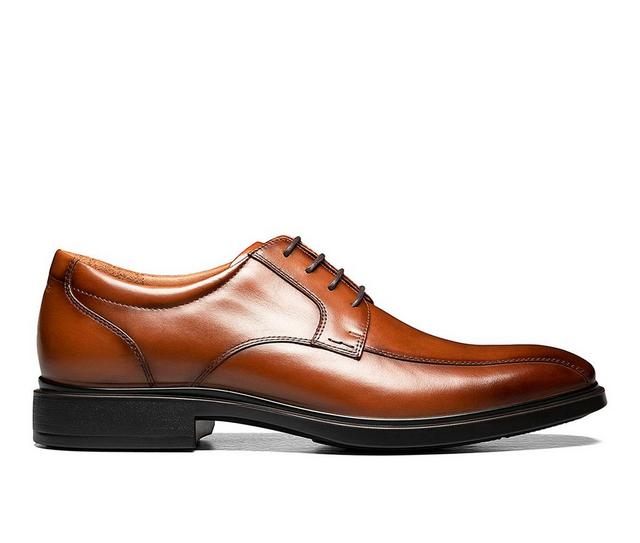 Men's Florsheim Forsecast Bike Toe Oxford Dress Shoes in Cognac color