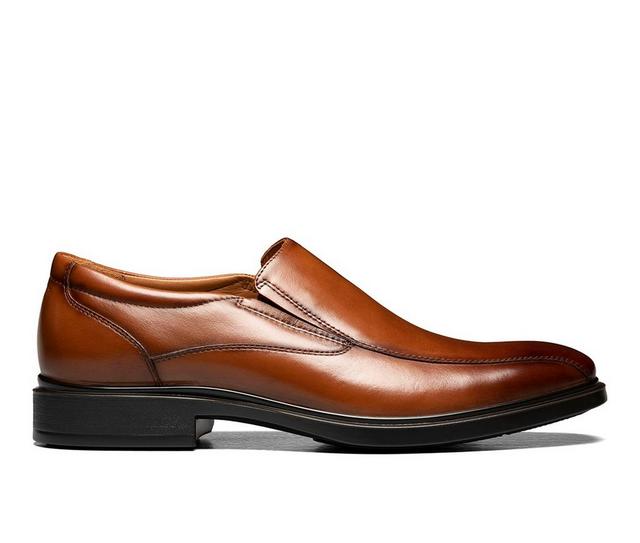 Men's Florsheim Forecast Bike Toe Slip On Dress Loafers in Cognac color