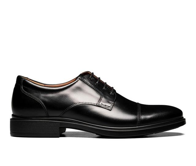 Men's Florsheim Forsecast Cap Toe Oxford Dress Shoes in Black color